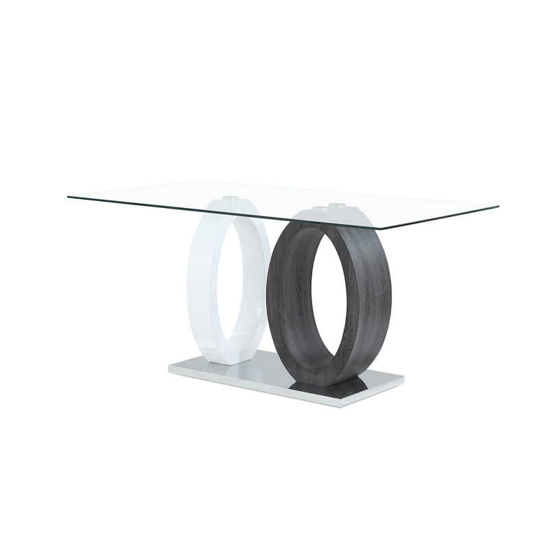 Royce Dining Table with Durable Metal Base - White, photo 5 of 7