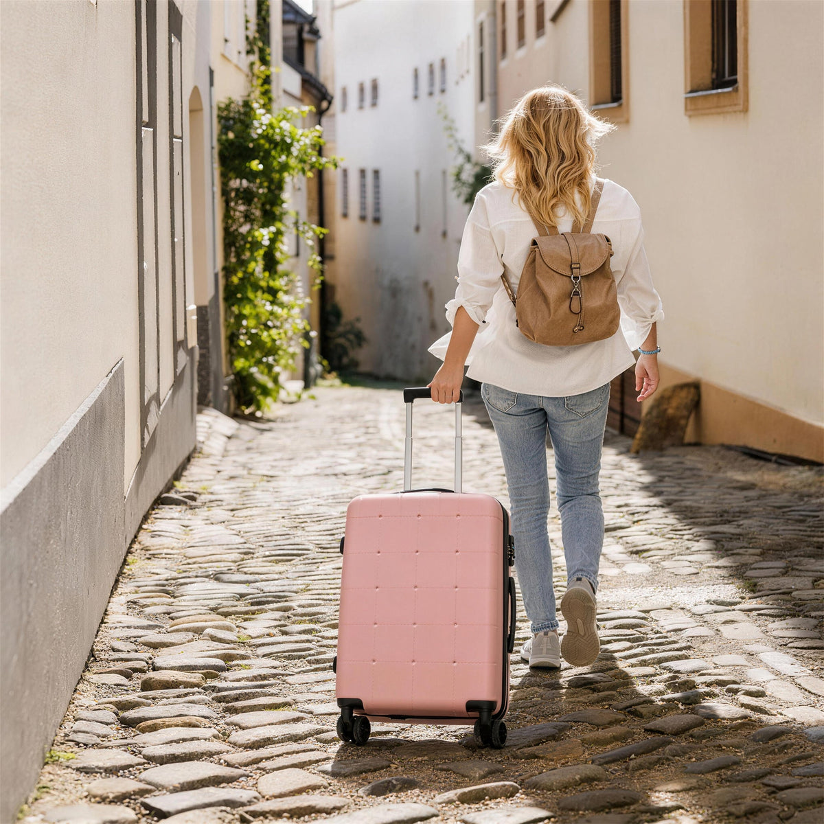 Hardside Luggage Set 5 Piece with Bags,20IN Half-opening Carry on Luggage with USB Port, Expandable 24IN 28IN Luggage with Double Spinner Wheels TSA Lock, photo 10 of 10