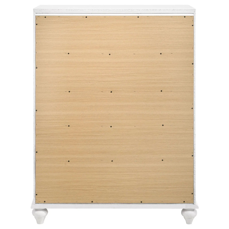 Barzini 5-drawer Bedroom Chest White by Unique Piece Furniture