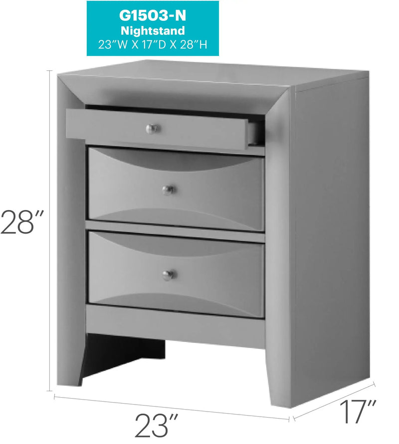 Modern Design Nightstand by Unique Piece Furniture
