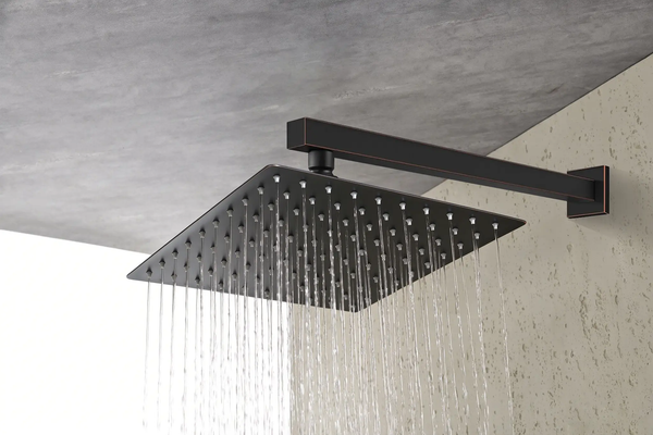 10 Inch Wall Mount Rainfall Square Shower Head, Oil Rubbed Bronze