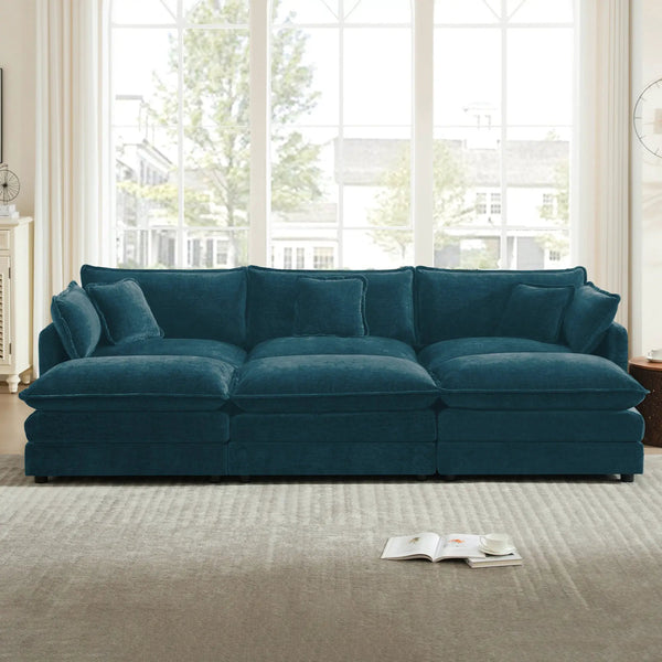 Comfortable Deep Seat Reversible Modular 3 Seater Sectional Sofa, photo 2 of 10