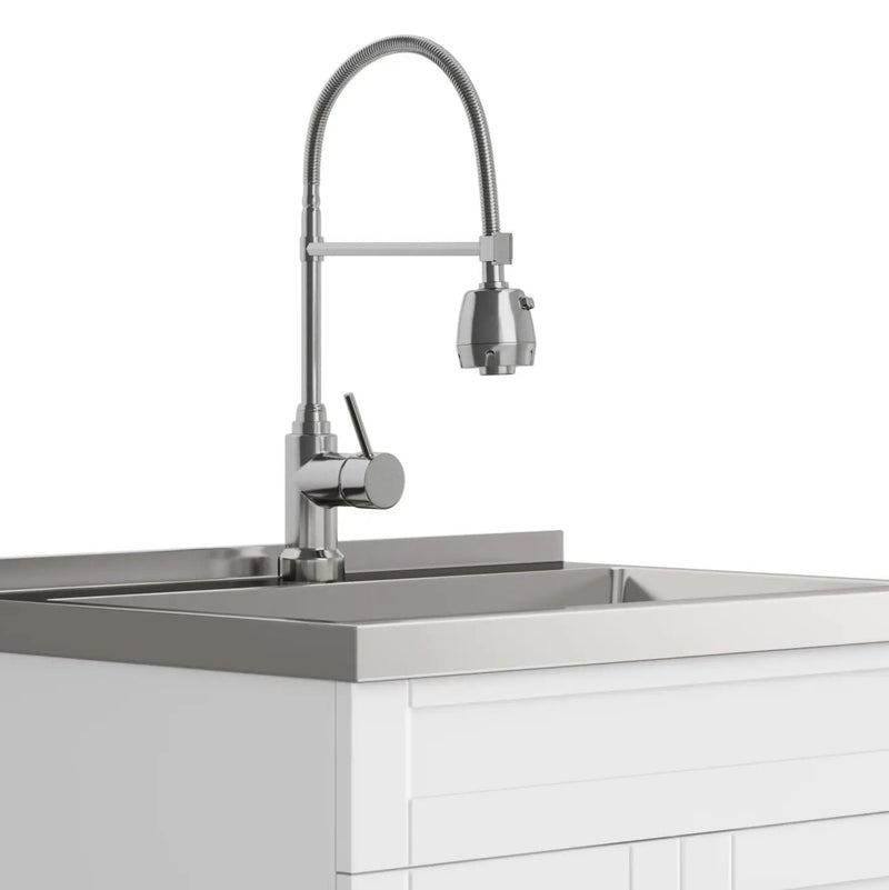 Hennessy - Deluxe Laundry Cabinet With Faucet And Stainless Steel Sink by Unique Piece Furniture