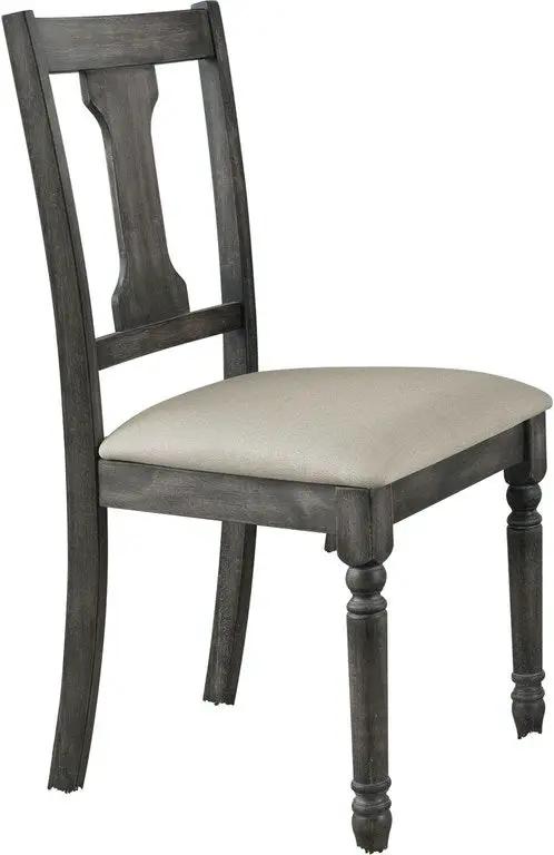 Wallace - Side Chair (Set of 2) - Tan / Weathered Gray by HouseOfZazla
