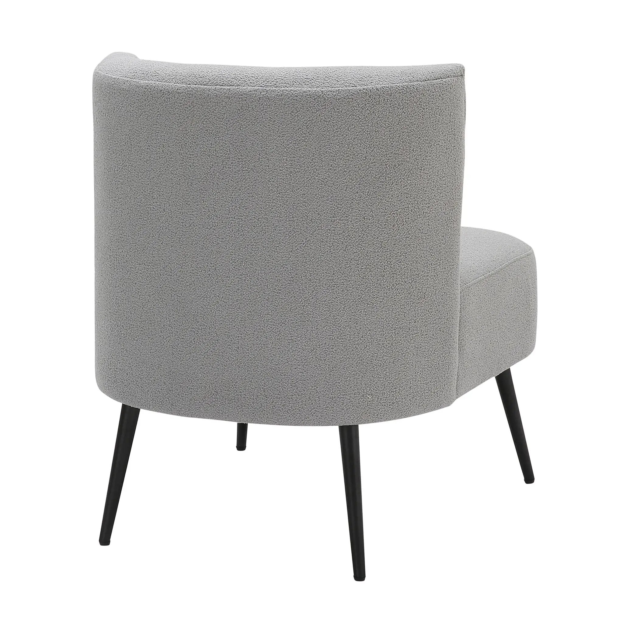 Fran - Contemporary Slipper Chair - Black / Light Gray by Unique Piece Furniture