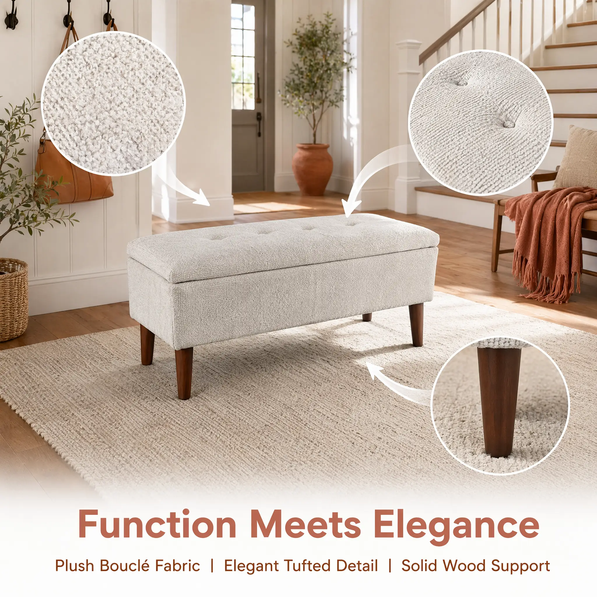 42" Rectangular Ottoman by HouseOfZazla