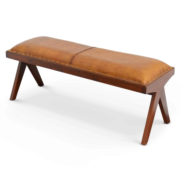 Chad - Bench - Brown / Tan