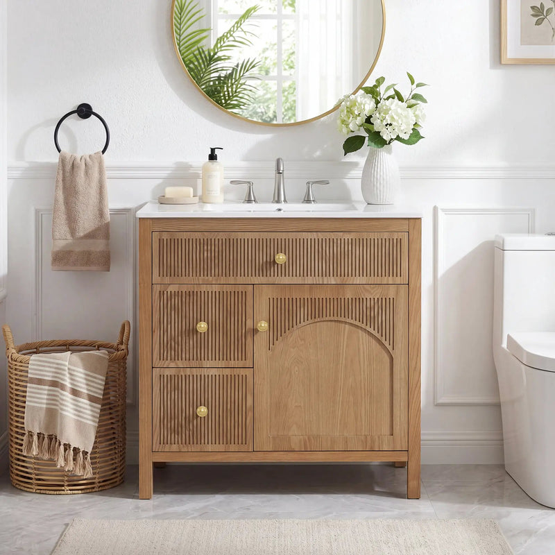 30 Inch Freestanding Farmhouse Bathroom Vanity by HouseOfZazla