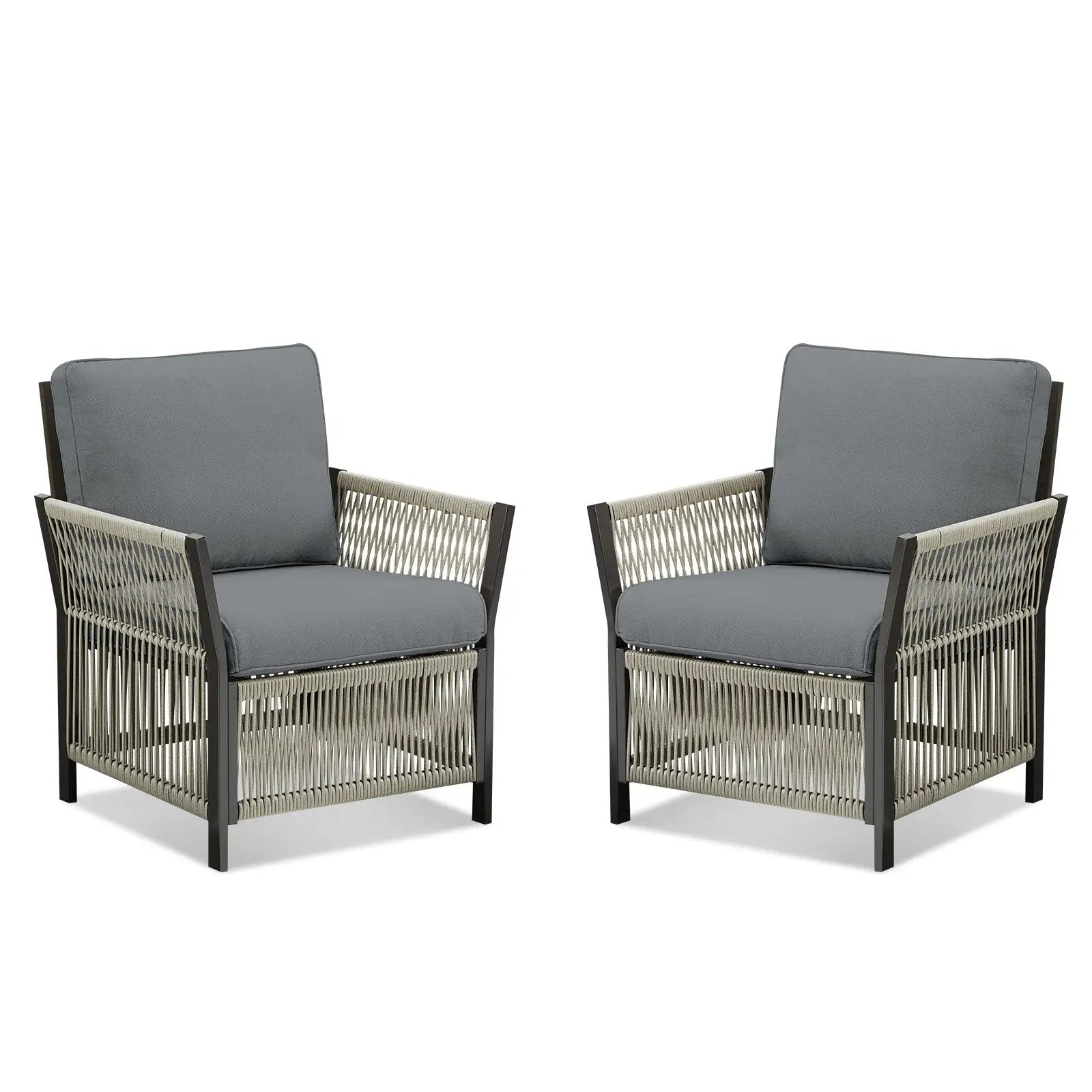 Outdoor Patio Arm Chairs Set of 2 by HouseOfZazla