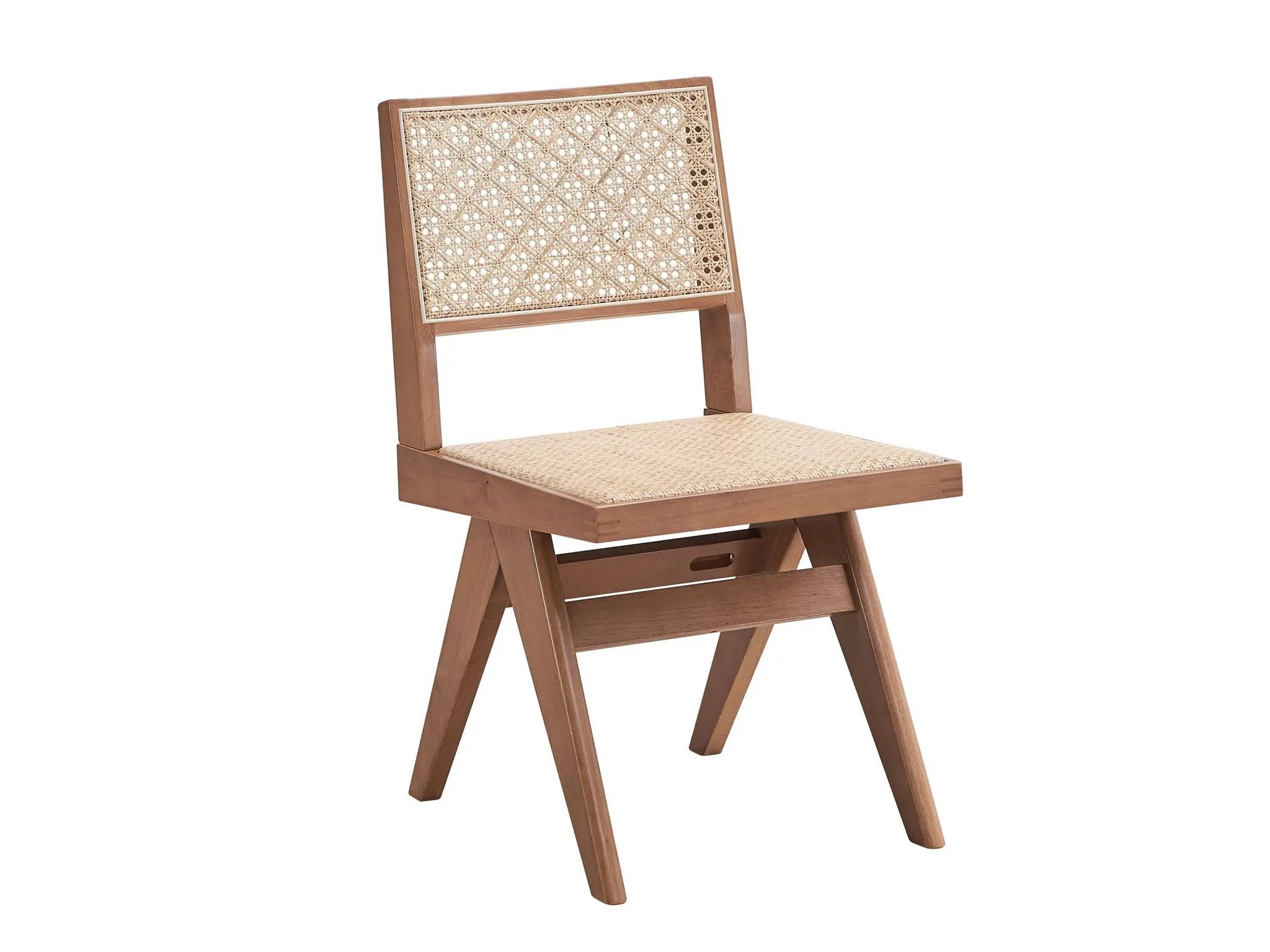 Velentina Rattan Side Chair (Set of 2) - Natural by HouseOfZazla