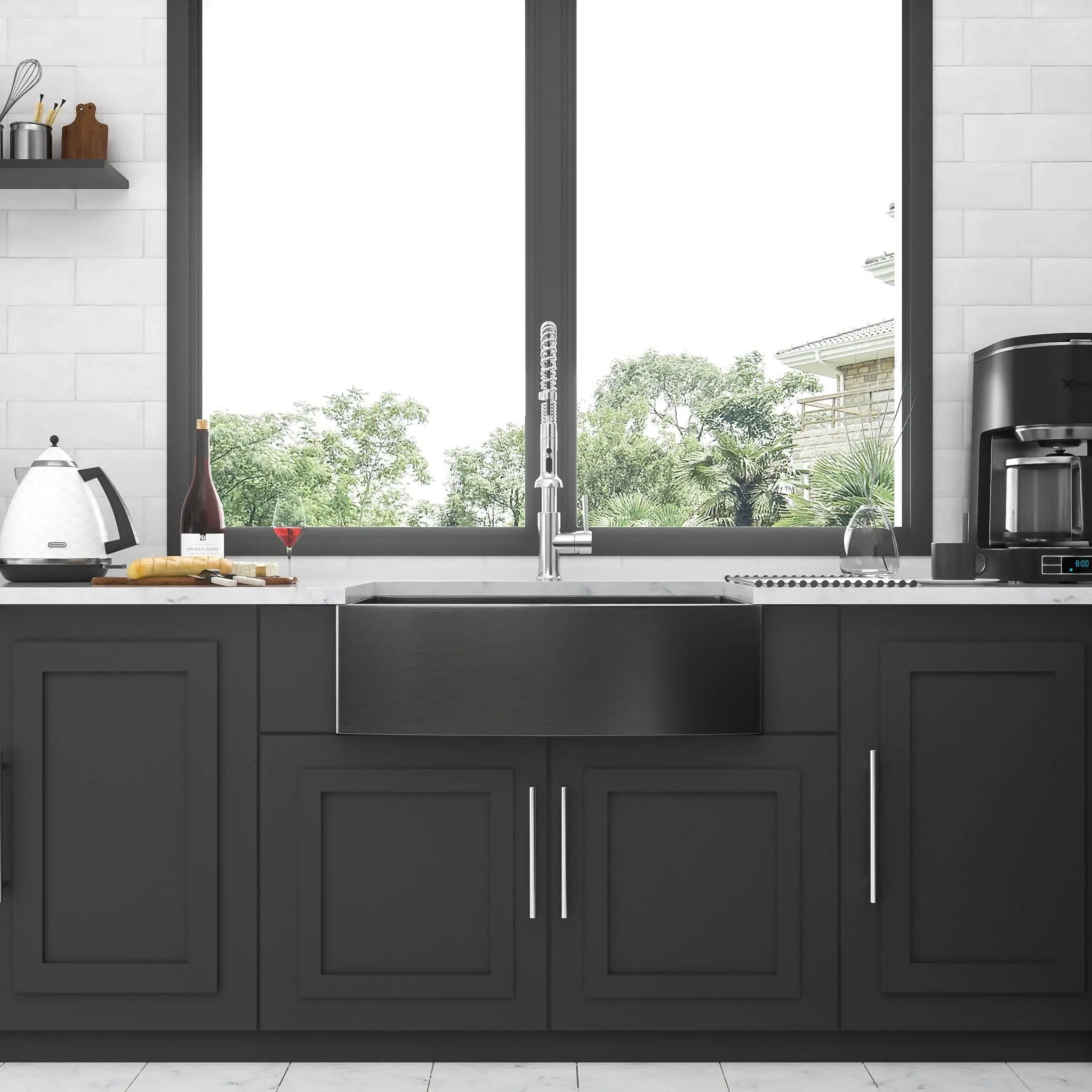 Farmhouse Kitchen Sink, Stainless Steel, Apron Front by HouseOfZazla