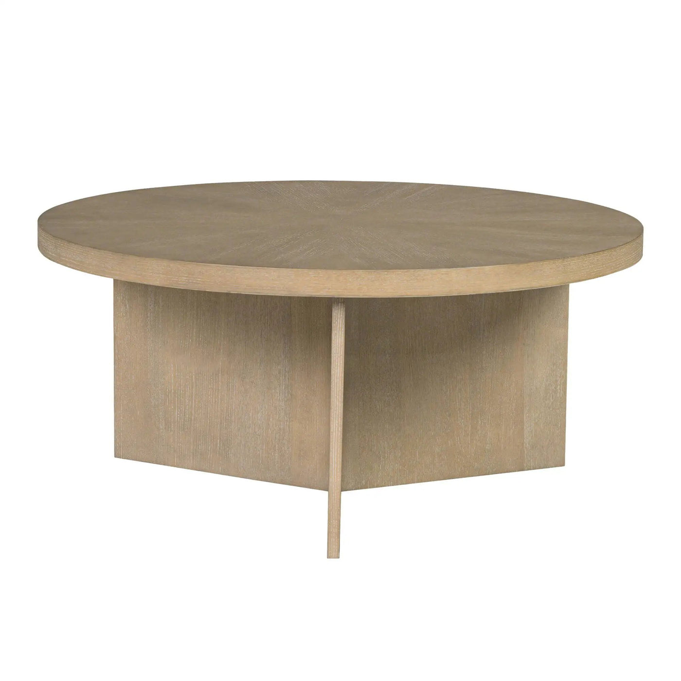 Round Coffee Table With Solid Veneer Top by HouseOfZazla