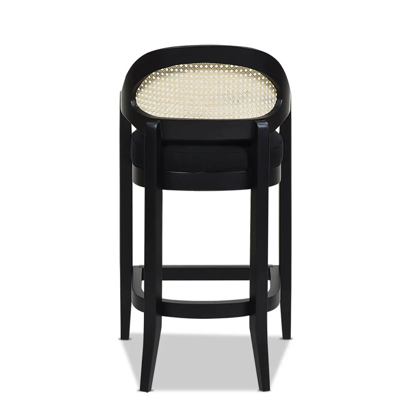 Americana - Mid-Century Modern Cane Back Counter Stool by HouseOfZazla