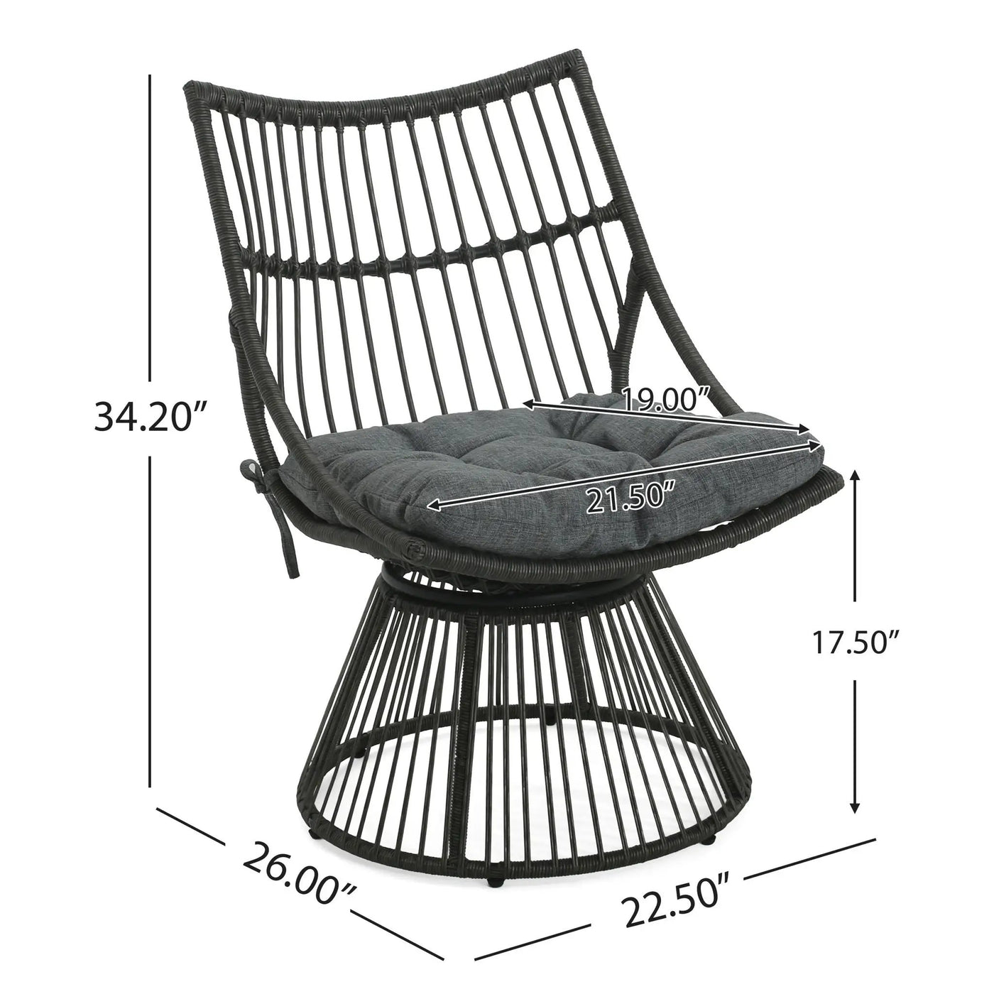 Elaine Chair & Side Table Outdoor Set by HouseOfZazla