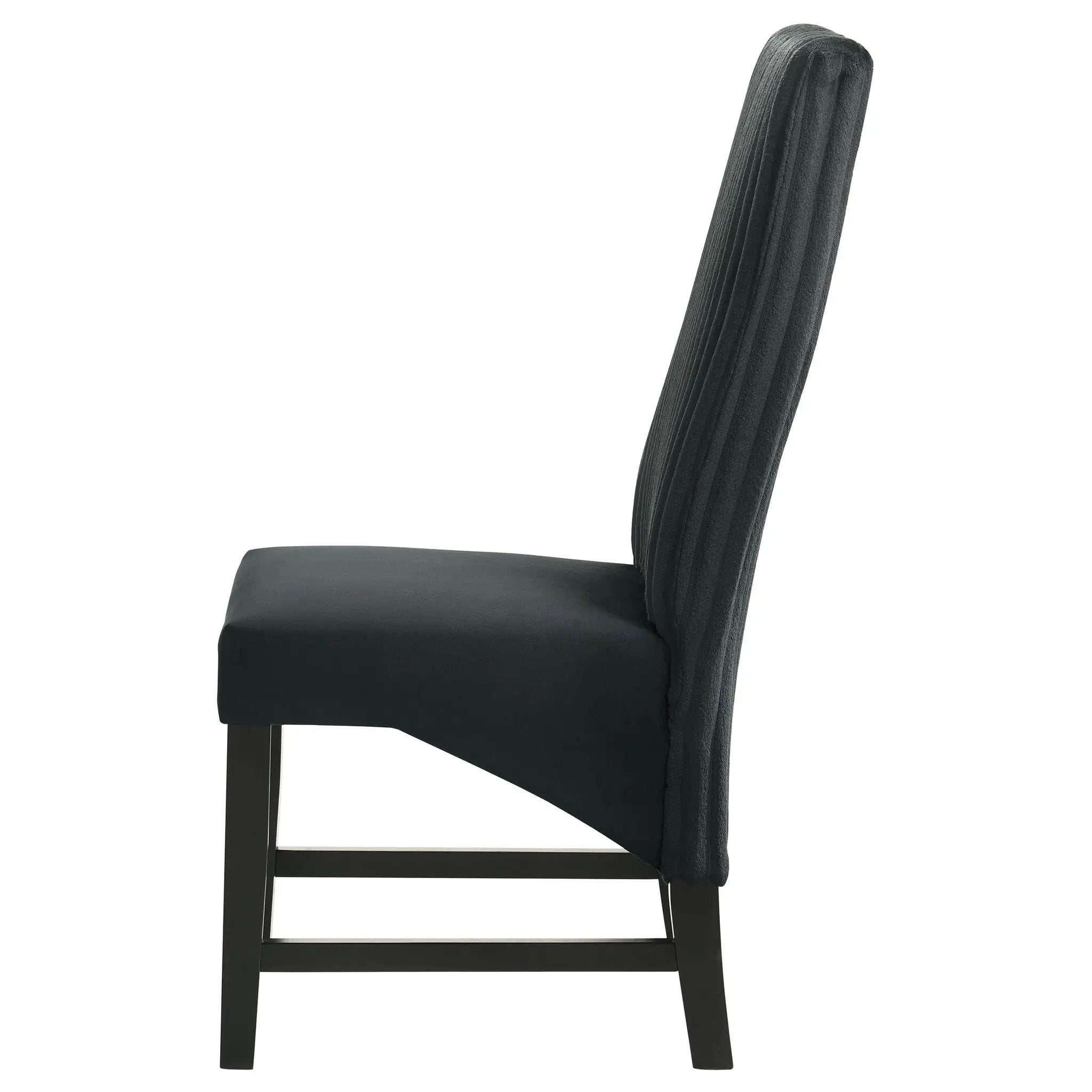 Barrand Upholstered Dining Side Chair Black (Set of 2) by Unique Piece Furniture