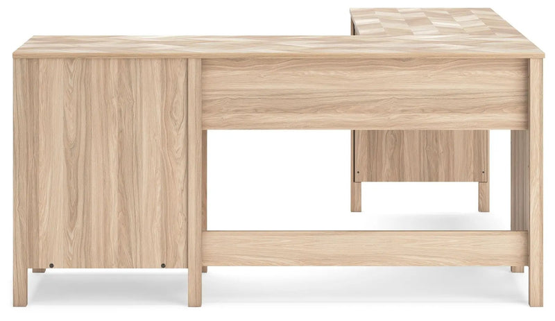 Battelle - 60" Home Office Desk With Return - Tan by Unique Piece Furniture