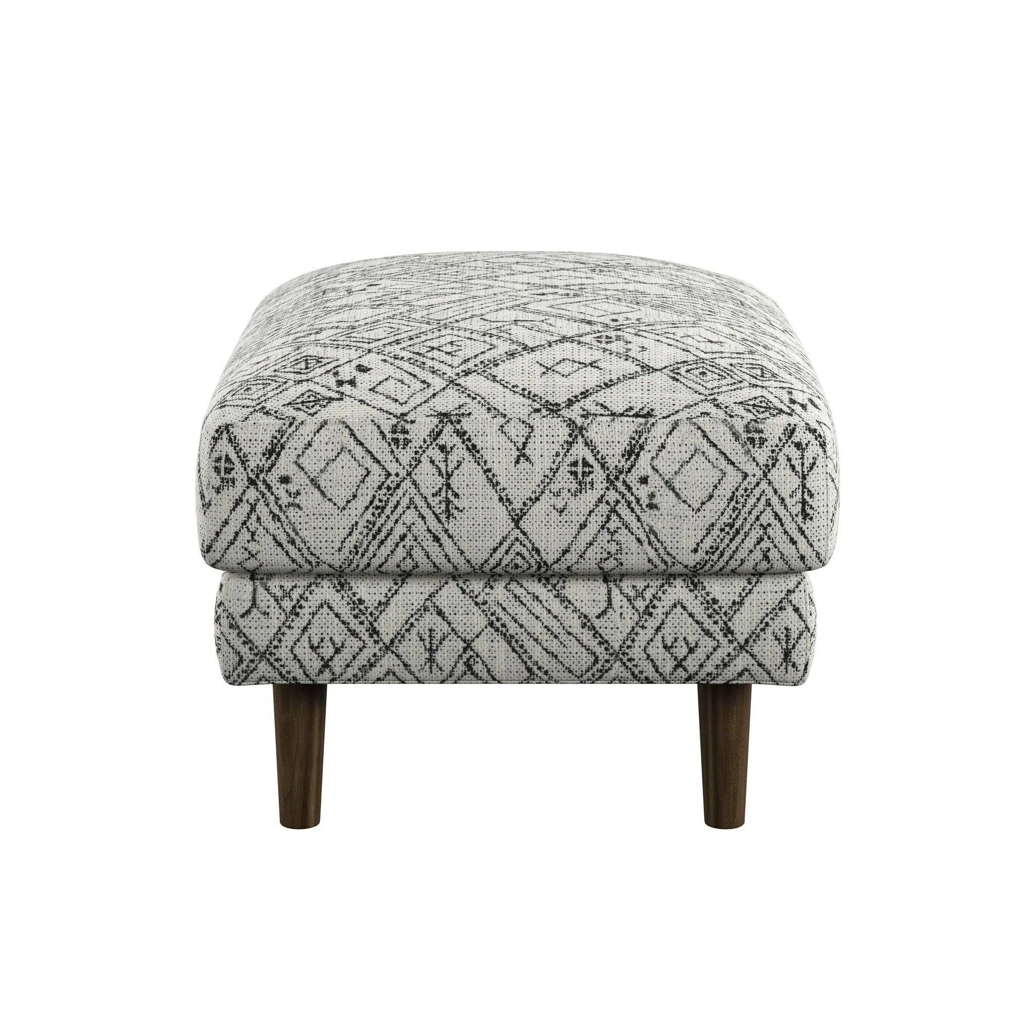 Abstract Ottoman - Black by Unique Piece Furniture