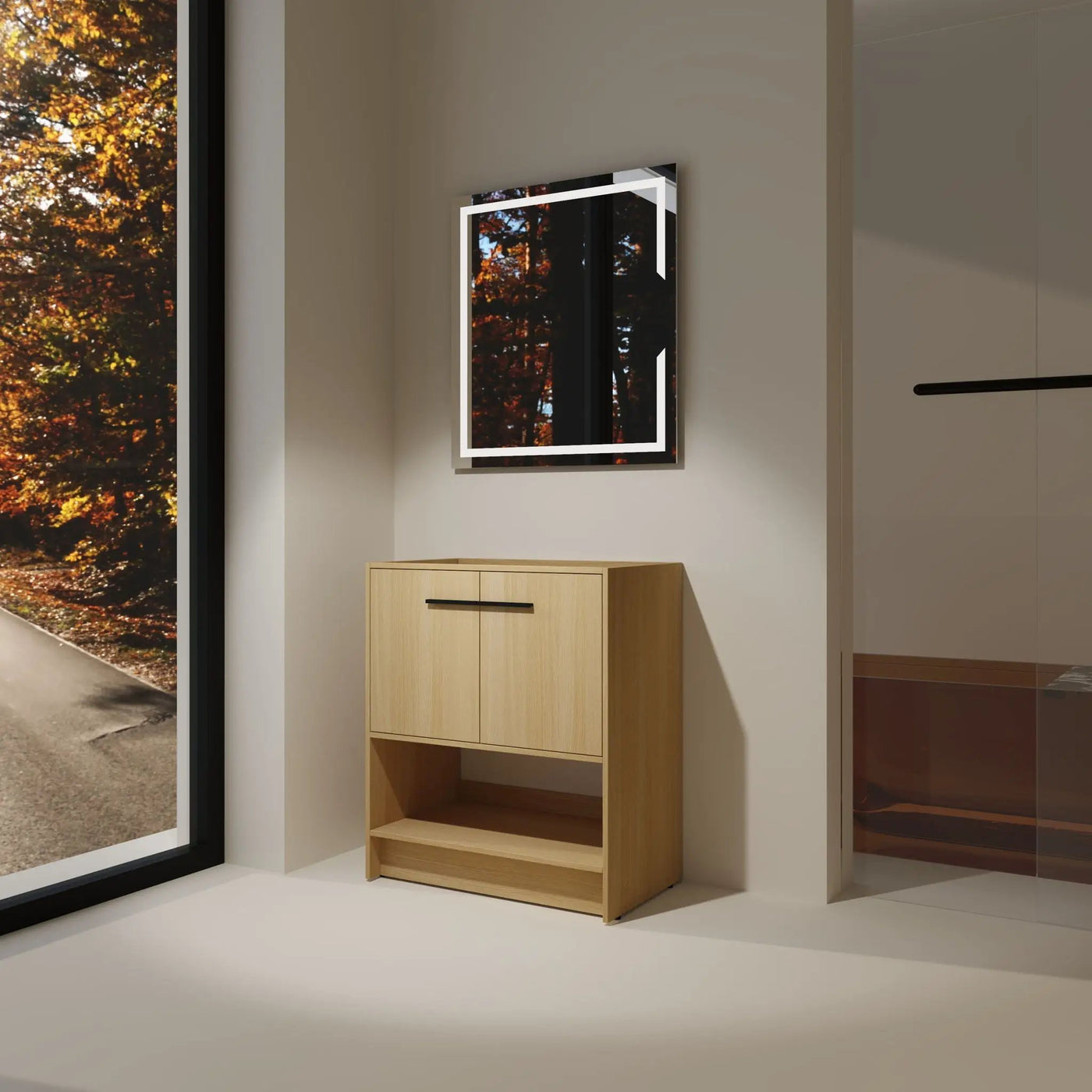 Modern Freestanding Bathroom Vanity With 2 Doors by HouseOfZazla