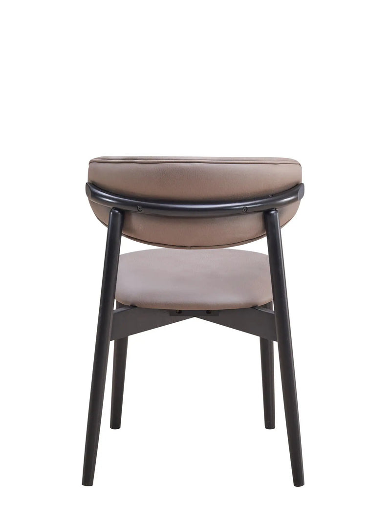 Lanae - Polished Microfiber Side Chair (Set of 2) - Gray by HouseOfZazla