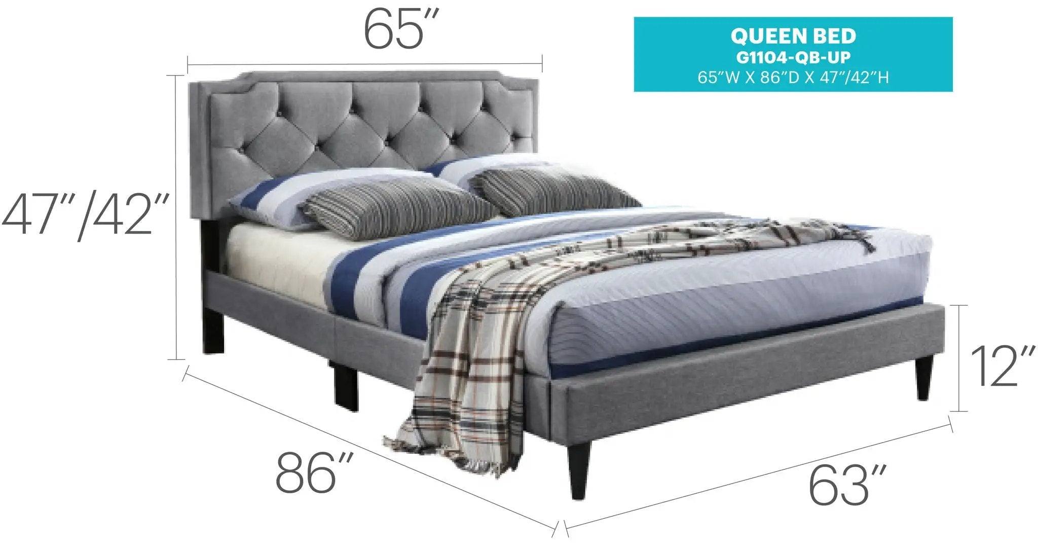 Button Tufted Bed Charming For Cozy Spaces by Unique Piece Furniture