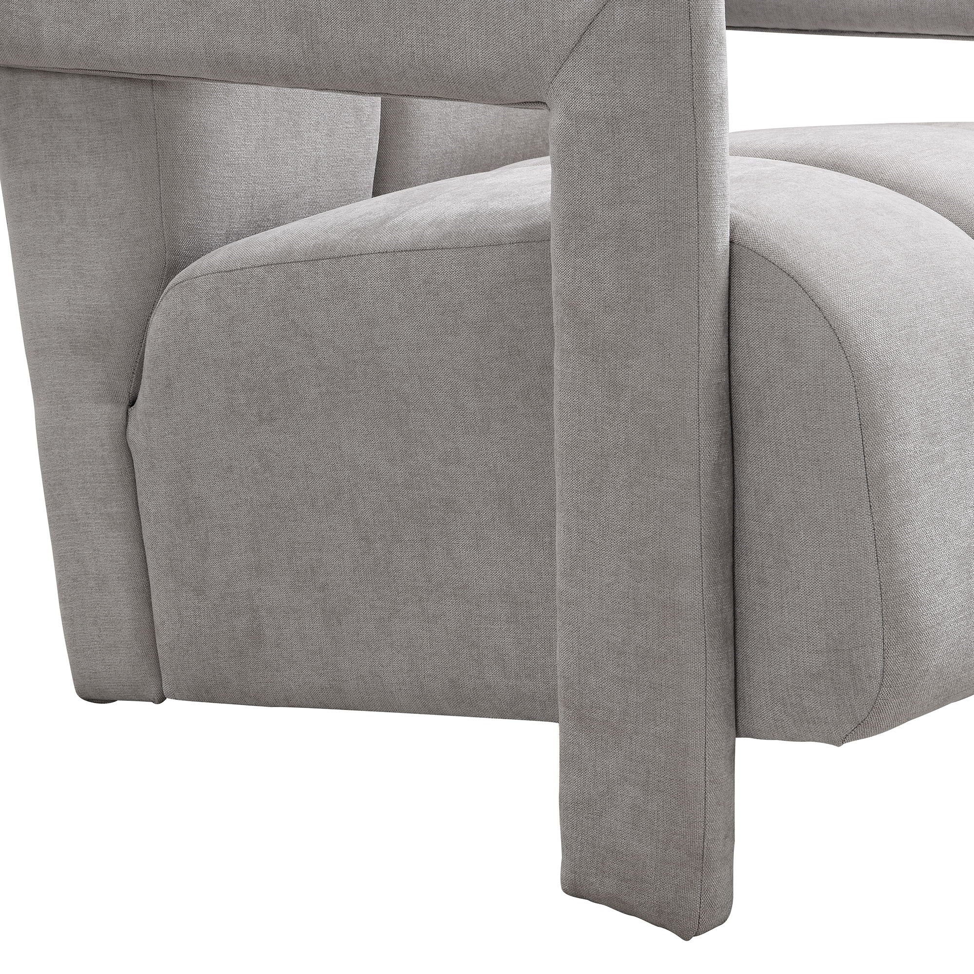 Modern Minimalist Leisure Armchair With L Shaped Armrests by HouseOfZazla
