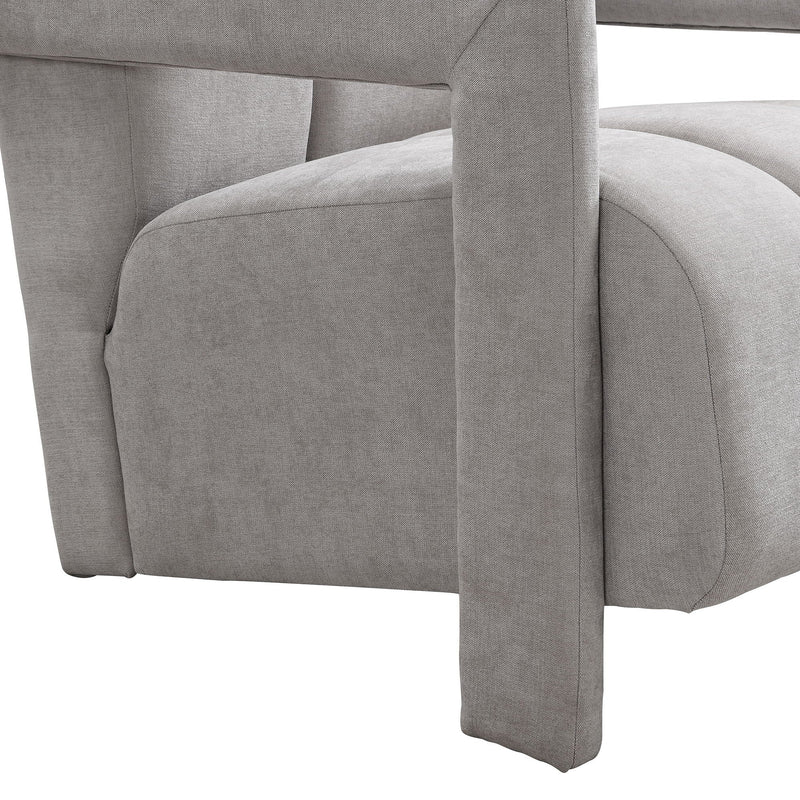 Modern Minimalist Leisure Armchair With L Shaped Armrests by HouseOfZazla