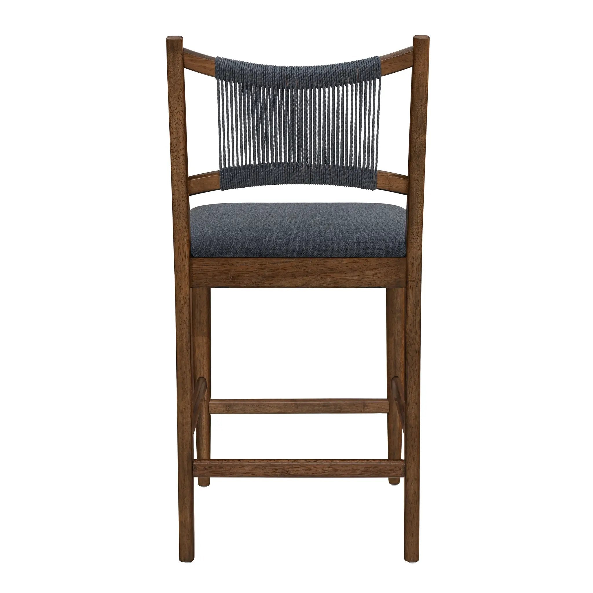 Arno Indoor Upholstered Wooden Counter Stool by HouseOfZazla