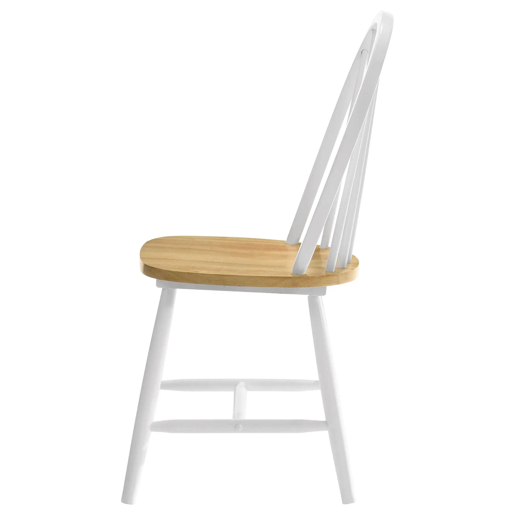 Cinder Wood Dining Side Chair White (Set of 4) by Unique Piece Furniture