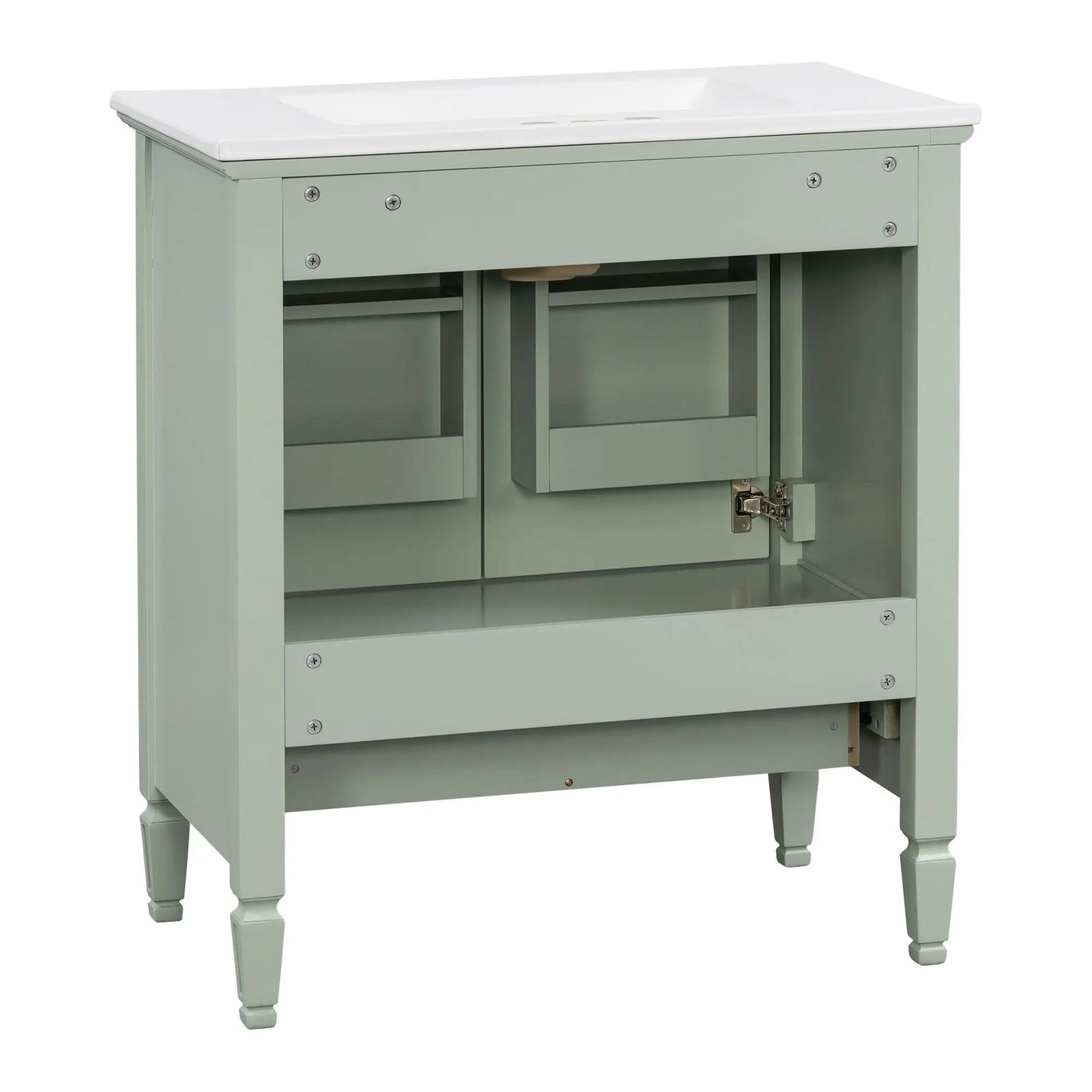 Freestanding Vanity With 1 Drawer & 2 Soft Close Doors With Door Mounted Storage by HouseOfZazla