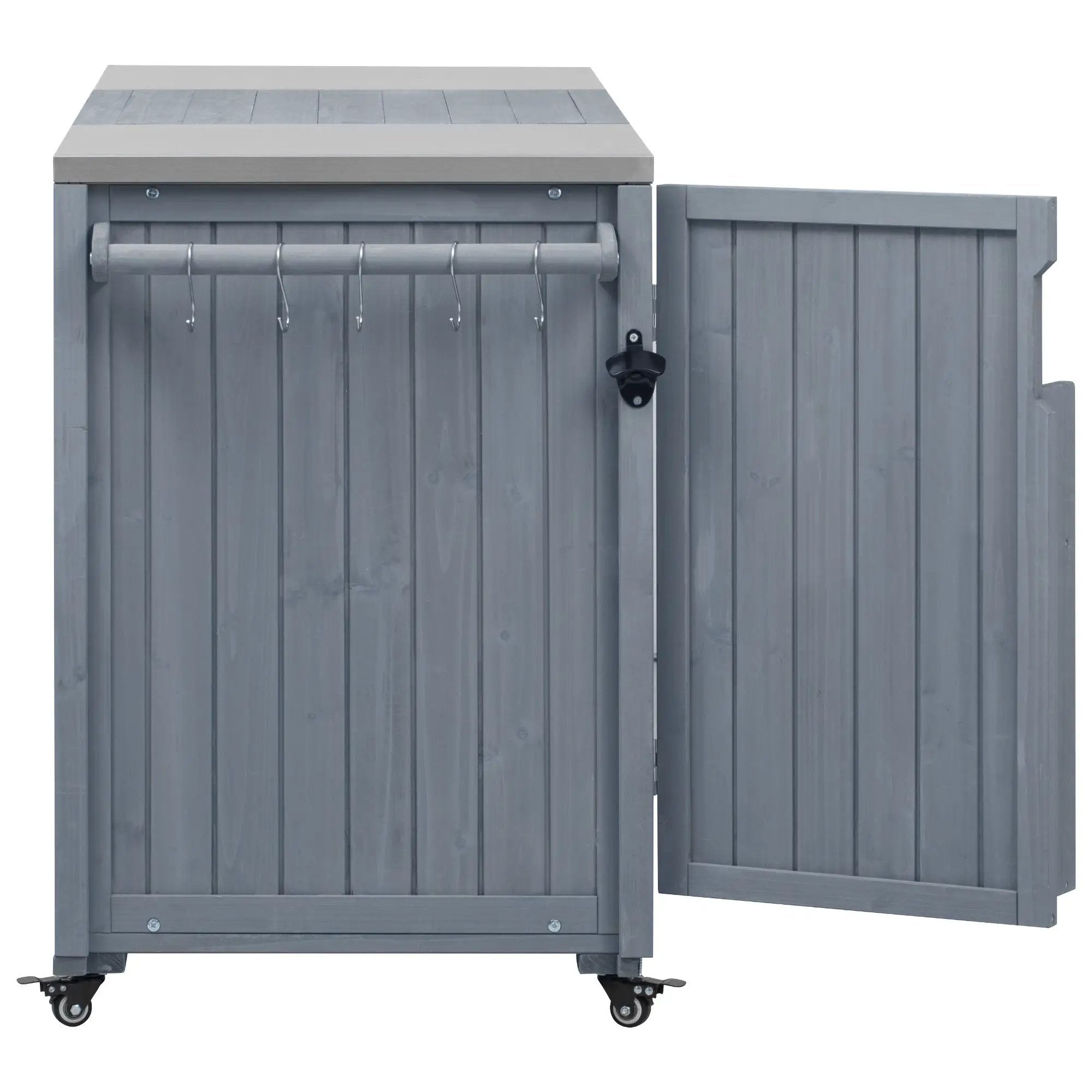 K&K 66.5" Outdoor Kitchen Island for Big Green Egg Grills by HouseOfZazla