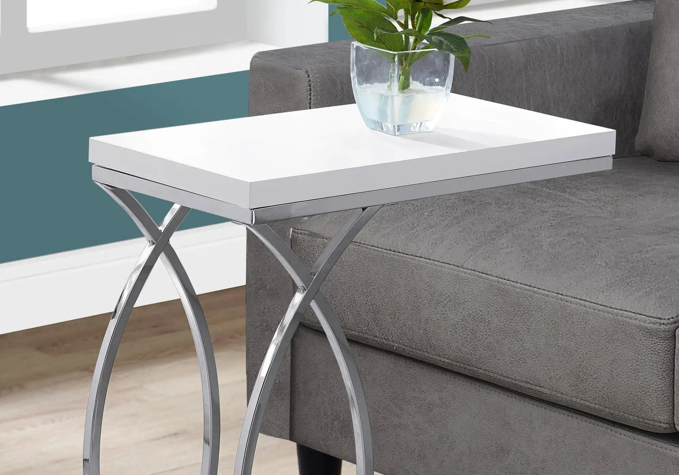 Accent Table, C-Shaped, Contemporary & Modern Design by HouseOfZazla