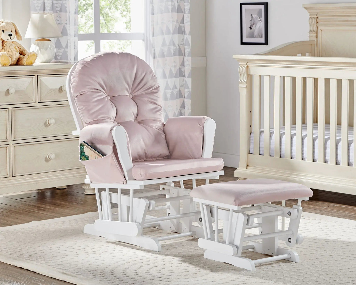 Mason - Comfortable Glider And Ottoman by Unique Piece Furniture