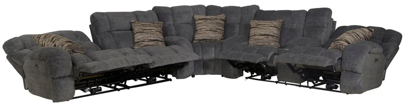Ashland - Reclining Sectional With 4 Lay Flat Reclining Seats by Unique Piece Furniture