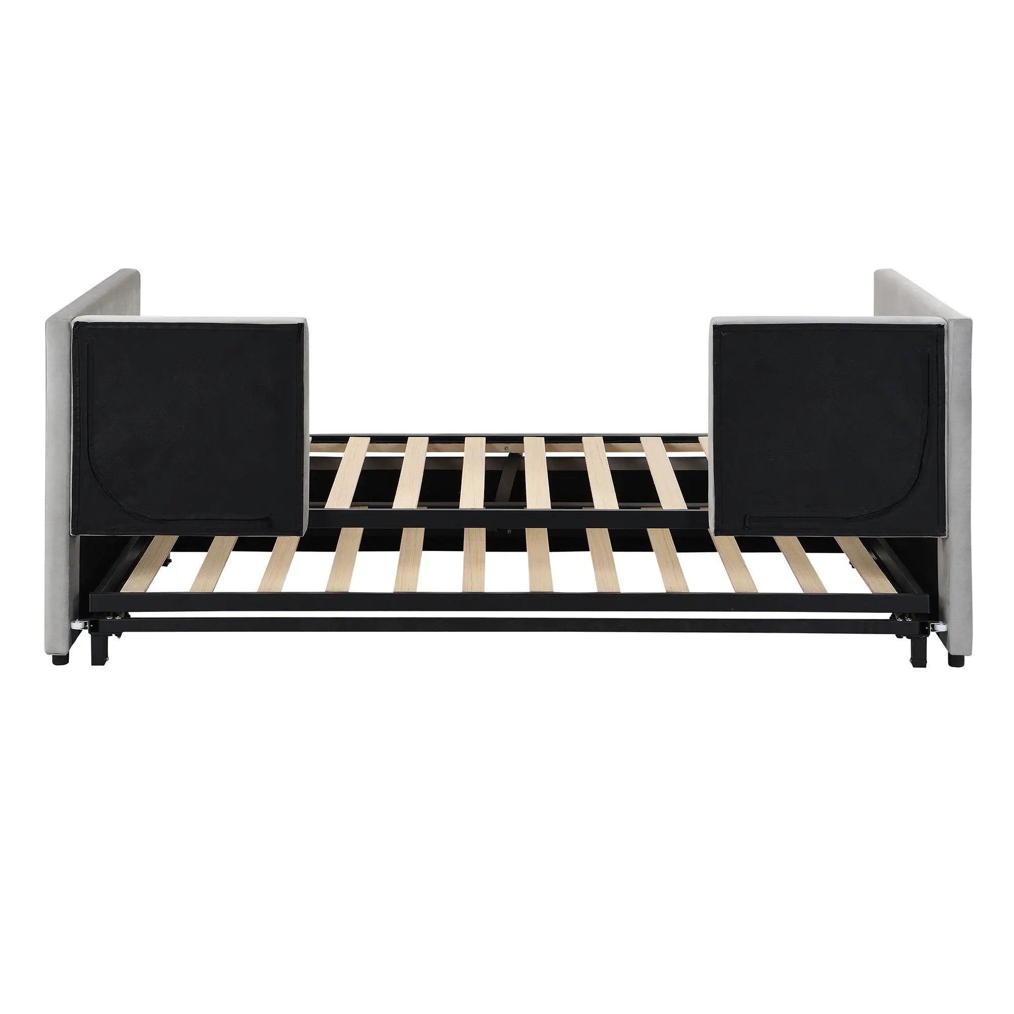 Twin Size Upholstered Daybed With Pop Up Trundle by Unique Piece Furniture