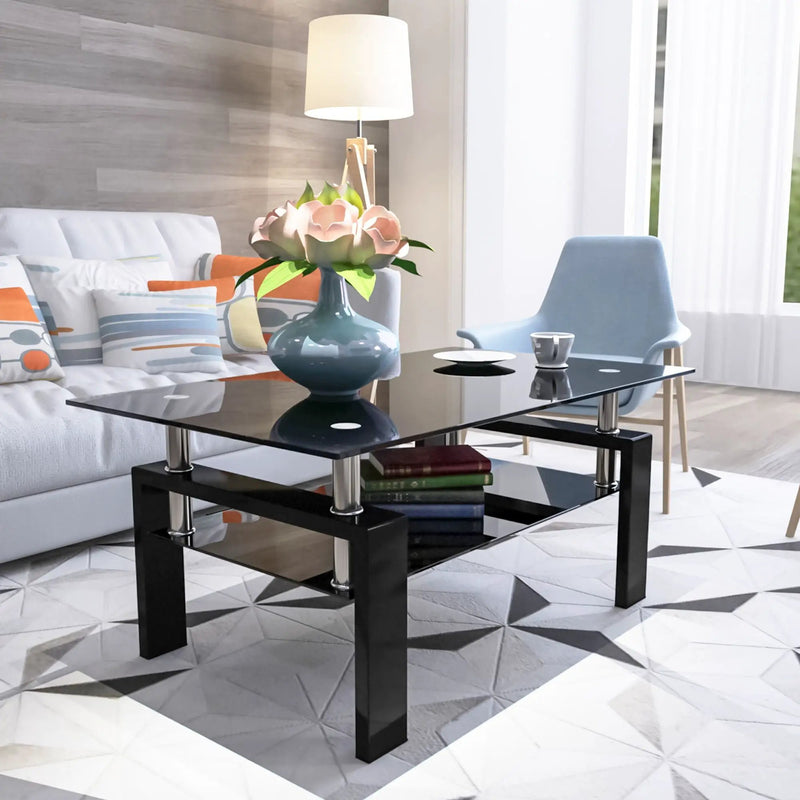 Rectangle Coffee Table, Modern Side Center Tables For Furniture by HouseOfZazla