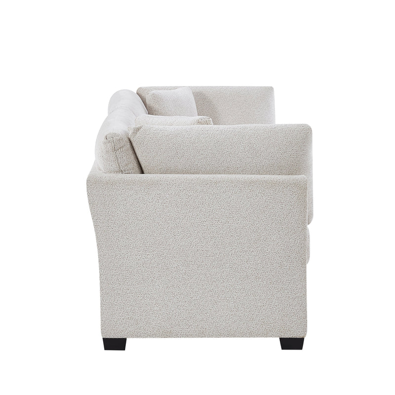 83.5" Modern Flared Arms Sofa (Beige) by HouseOfZazla
