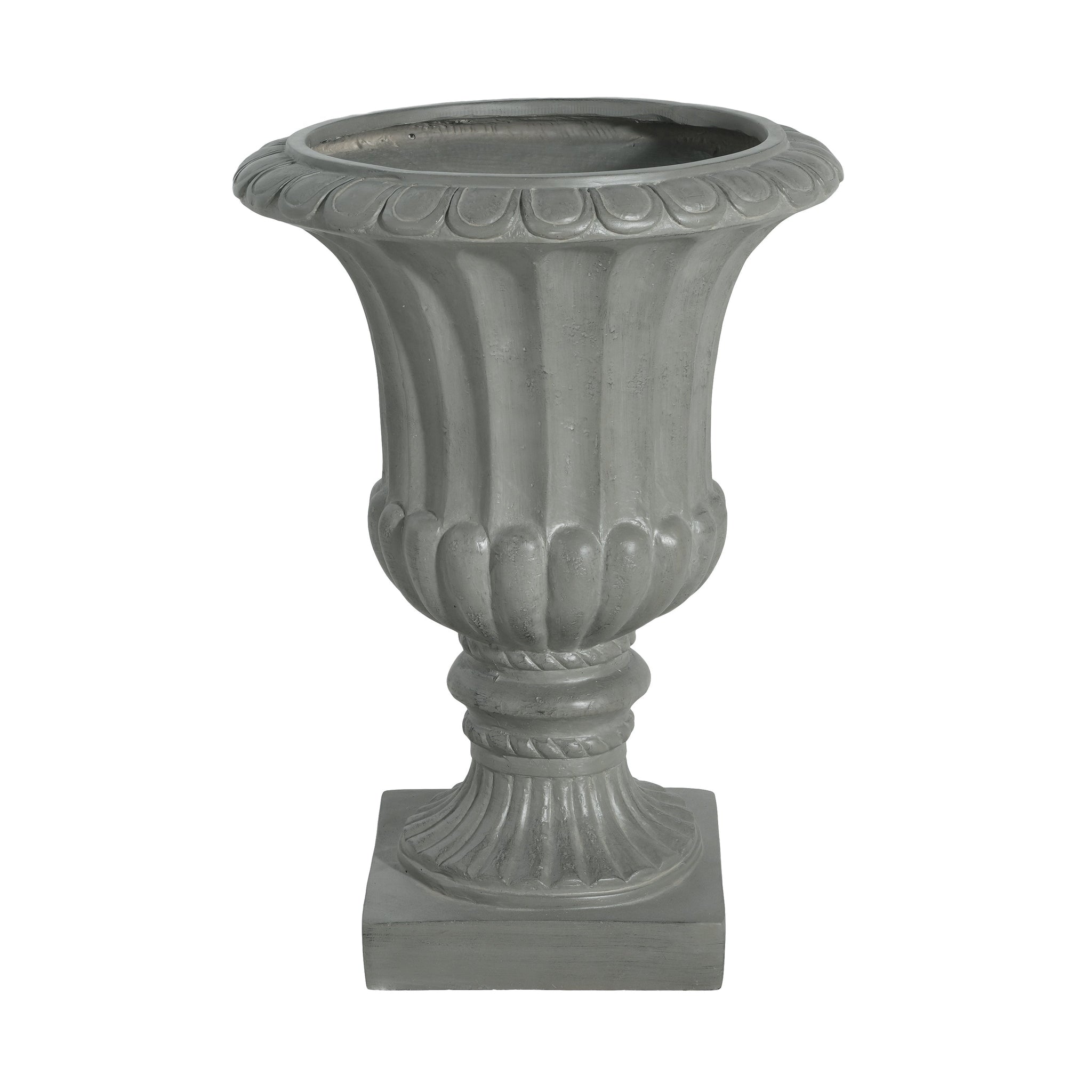 Outdoor Garden Urn Planter, Gray by HouseOfZazla