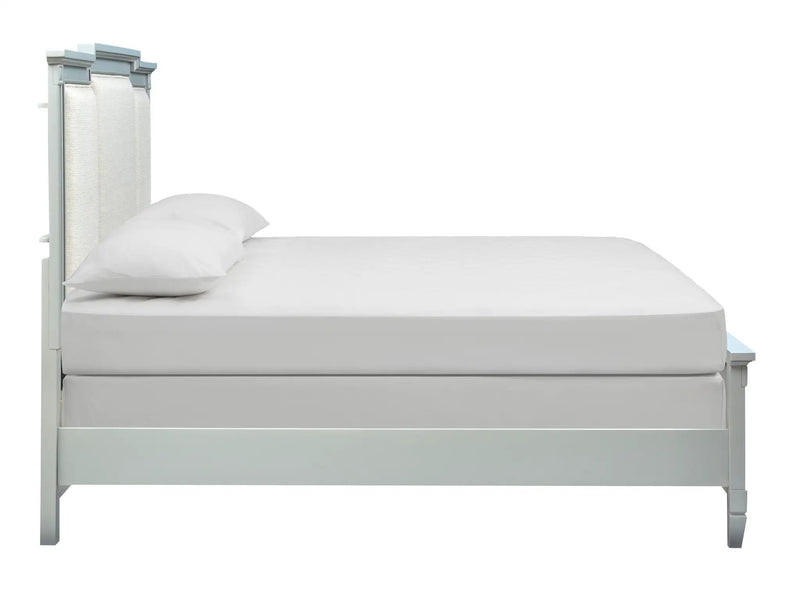 Glenbrook - Complete Panel Bed With Upholstered Headboard by Unique Piece Furniture