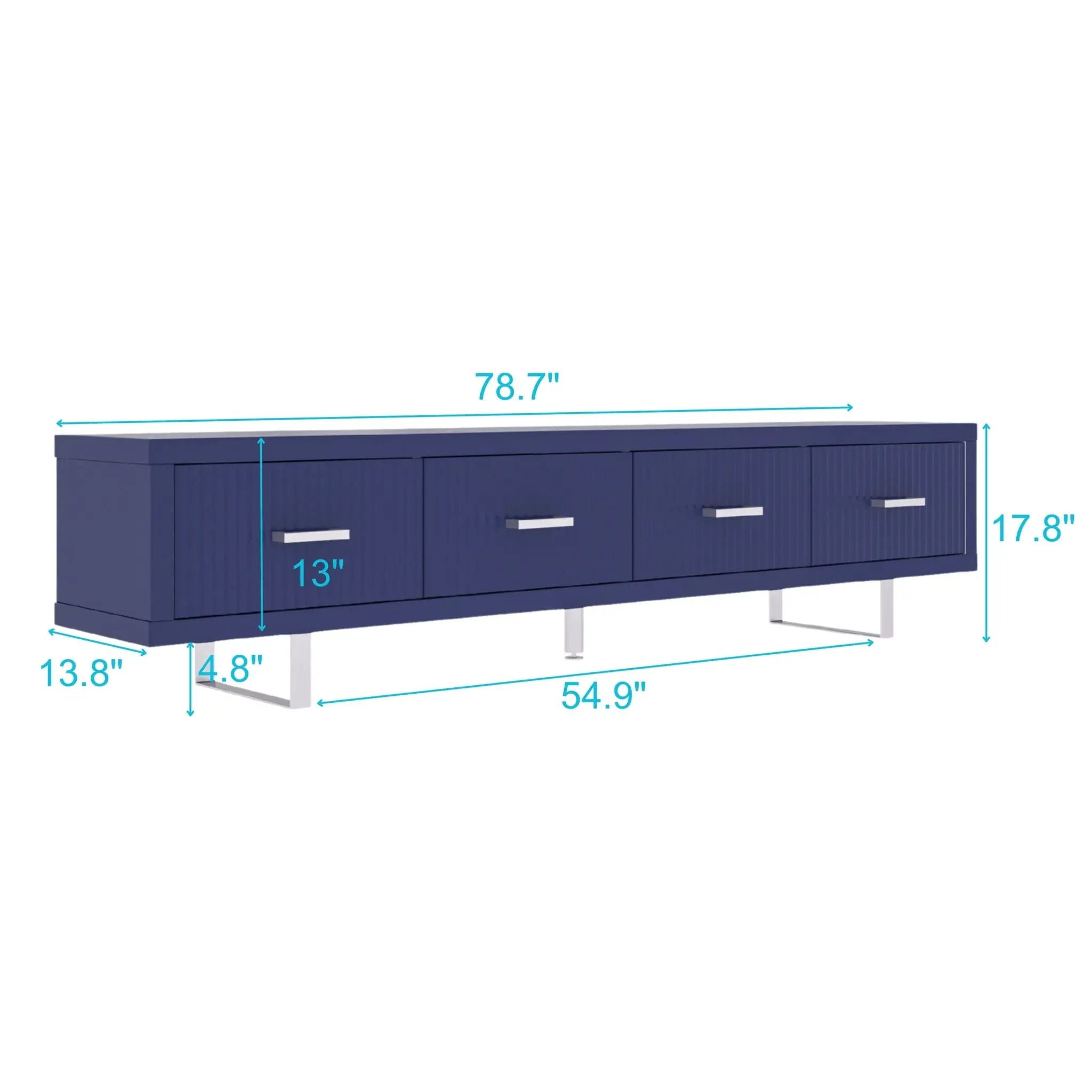 TV Stand With Slatted Drawers