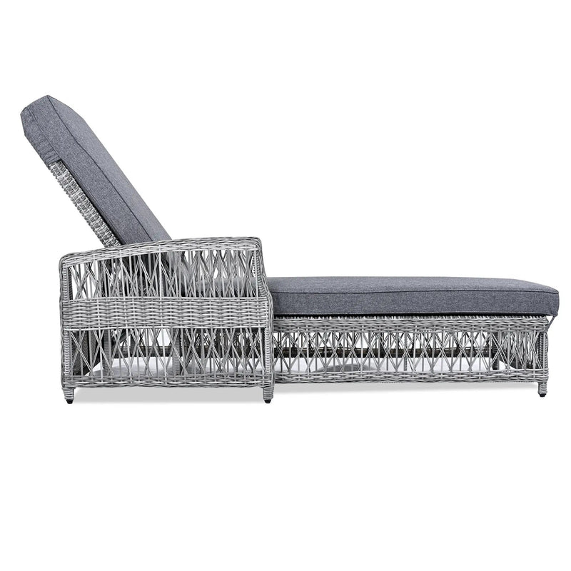 Go 2 Pieces Long Reclining Chaise Set by HouseOfZazla