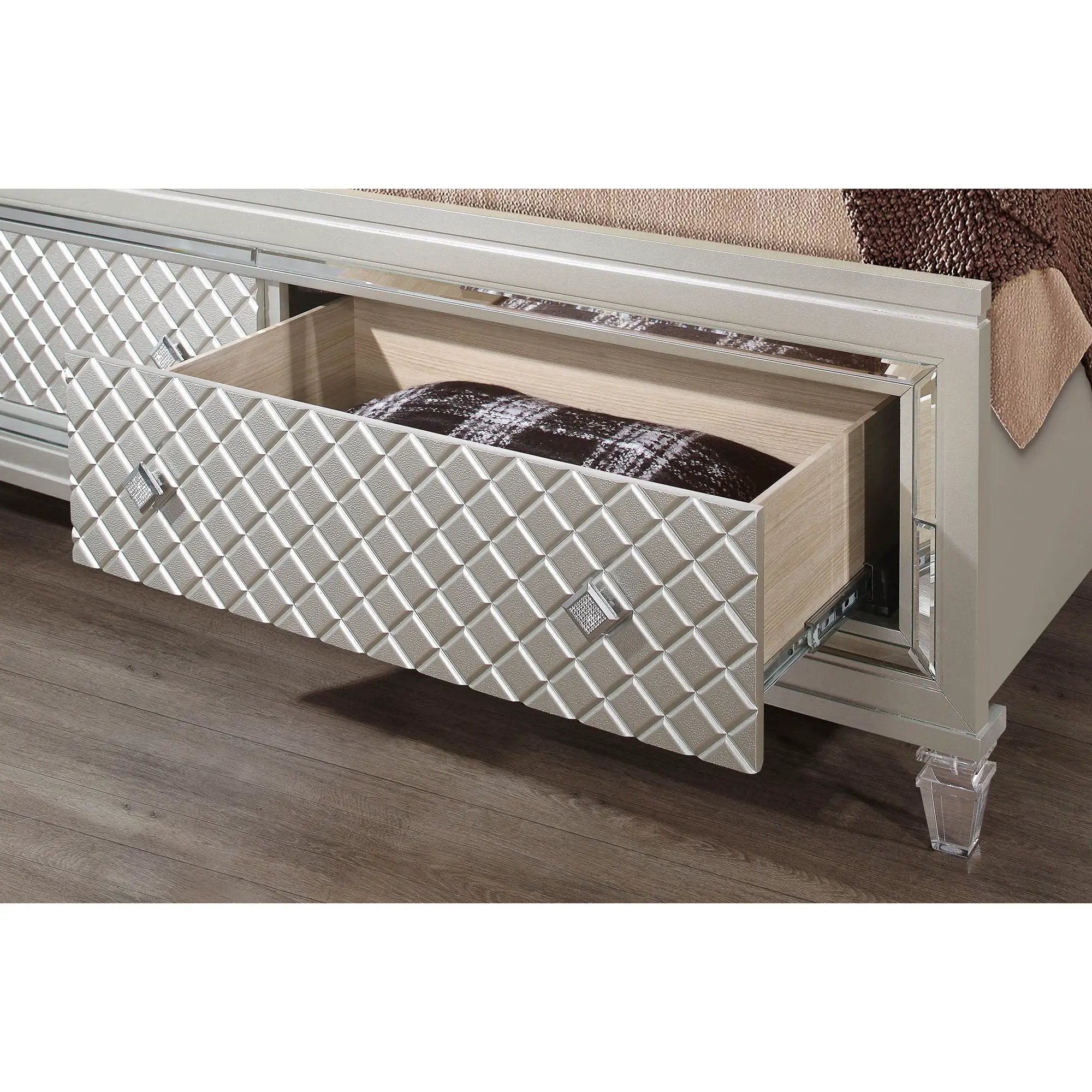 Cross - Elegant Design Bed With LED by HouseOfZazla