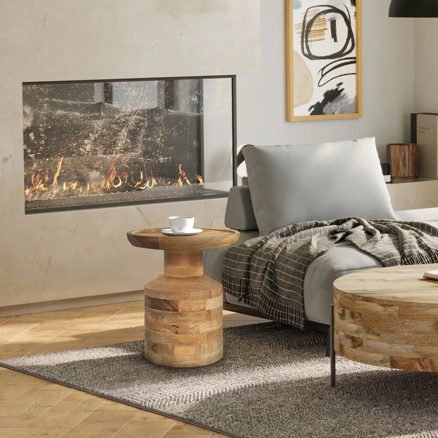 Haynes - Handcrafted Wooden Accent Table by HouseOfZazla
