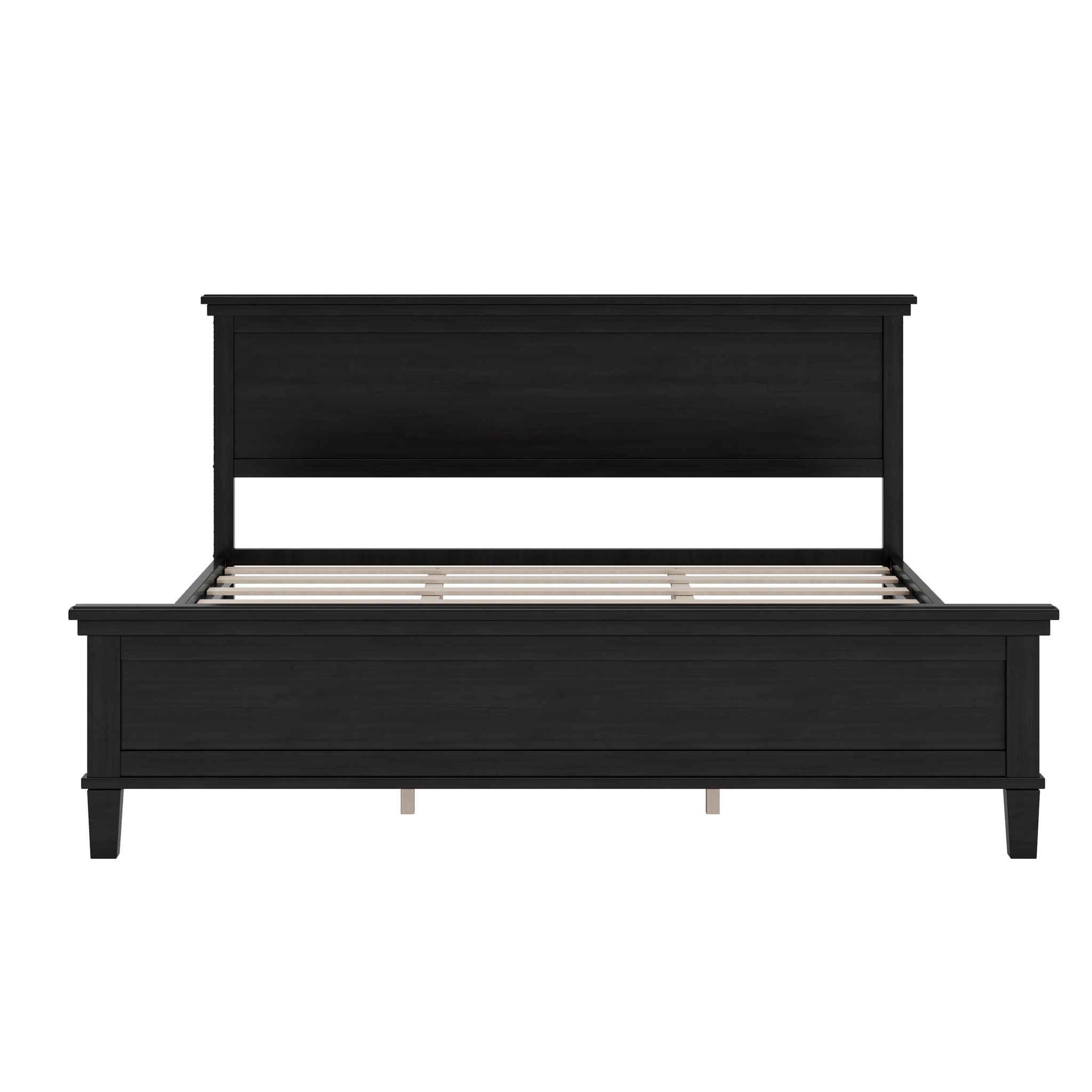 Mid-Century Modern Wood Platform Bed by HouseOfZazla