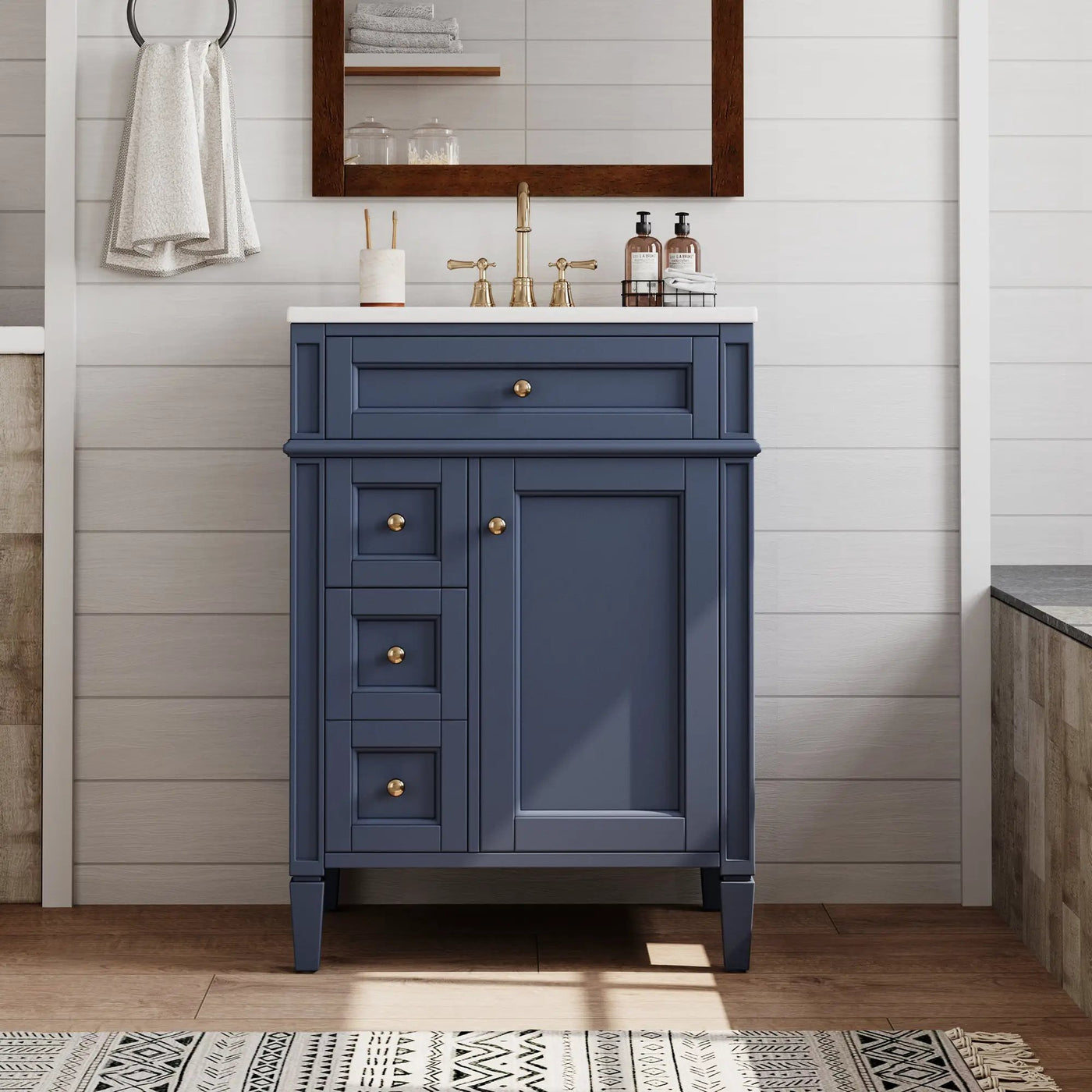 24'' Bathroom Vanity with Top Sink and Storage Cabinet by HouseOfZazla