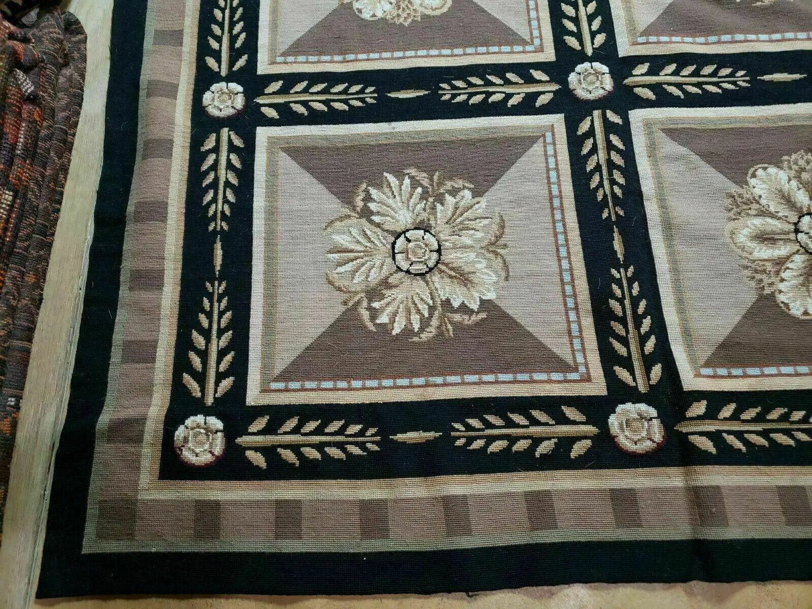 9' X 12' Handmade English Aubusson Savonnerie Design Needlepoint Wool Rug Nice by Jewel Rugs