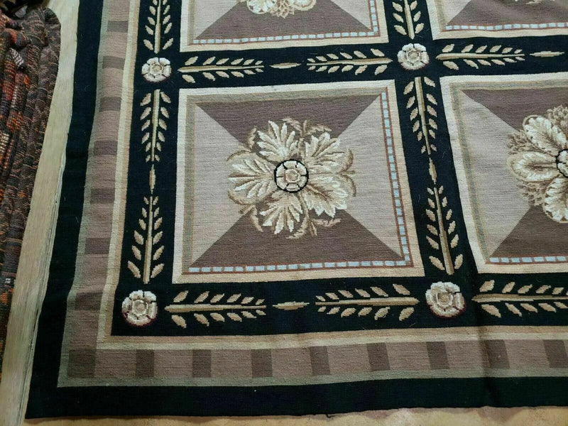 9' X 12' Handmade English Aubusson Savonnerie Design Needlepoint Wool Rug Nice by Jewel Rugs