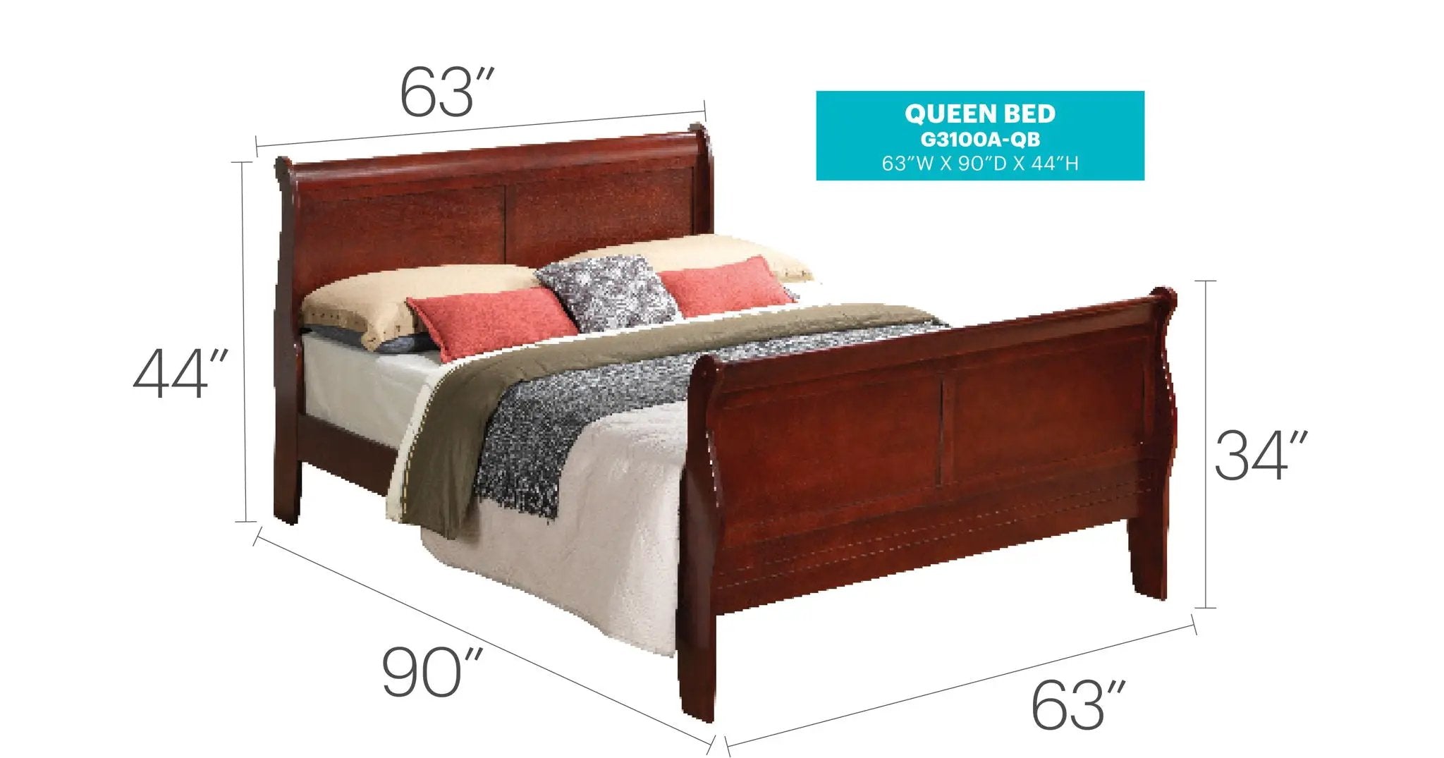 Panel Sleigh Bed by Unique Piece Furniture