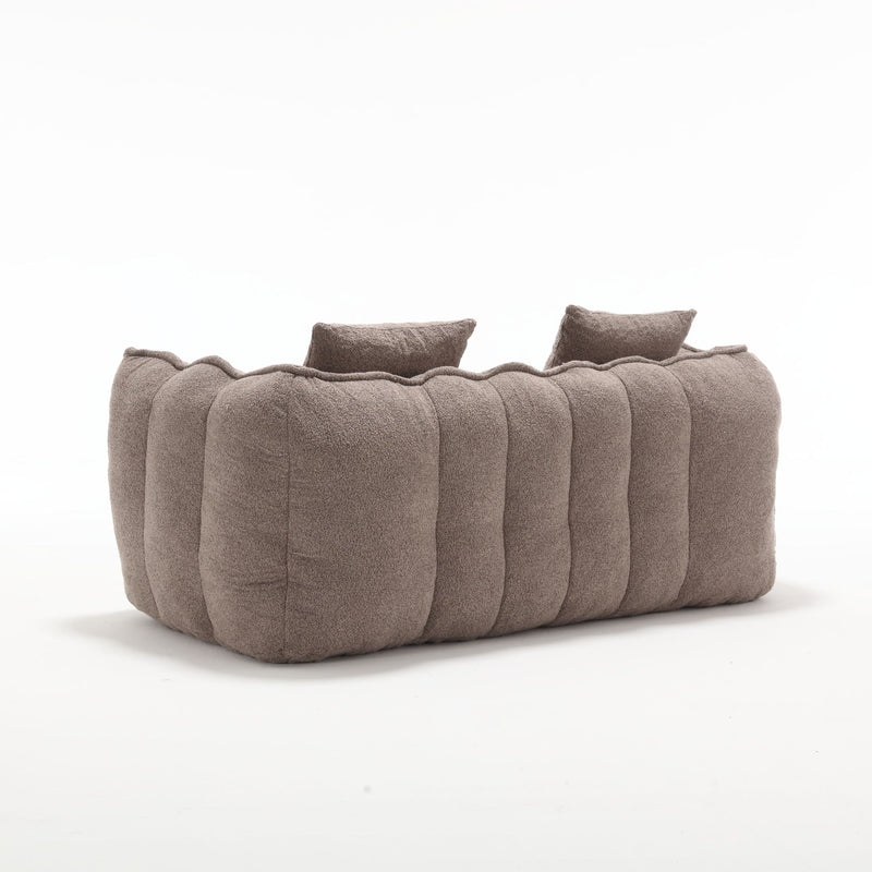 Cozy Beanbag Chair With High Resilience Foam Core For 2 by HouseOfZazla