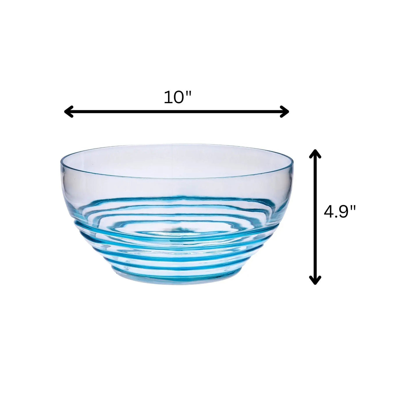 Swirl Acrylic Serving Bowls, Unbreakable by HouseOfZazla