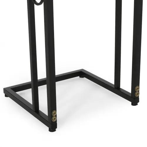 Essex Set of 2 Modern Black Metal End Tables by HouseOfZazla
